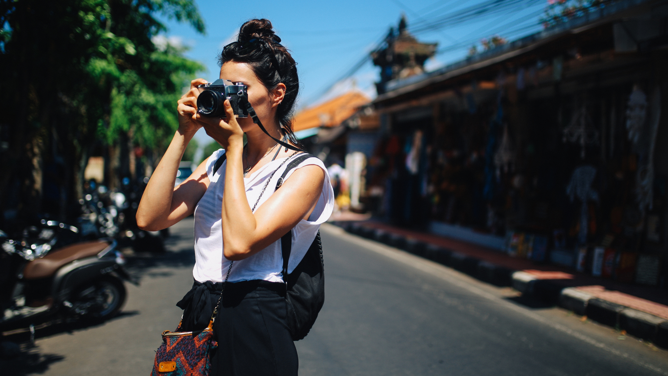 Foreign photographer working on location in Bali, Indonesia, an example of how to work in Bali as a foreigner on a creative visa.